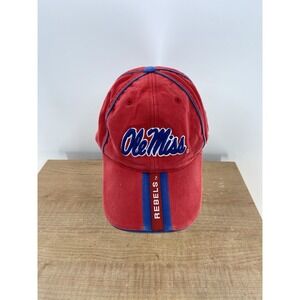 Vintage Ole Miss Rebels Team Starter Cap Adjustable Strapback Colonel Rebel